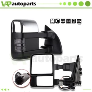 L+R Side Mirrors For 99-07 Ford F-Series Super Duty Excursion Turn Signal Heated - Picture 1 of 12