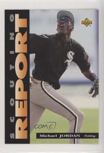 1994 Upper Deck Minor League Baseball Scouting Report Jumbos Michael Jordan HOF