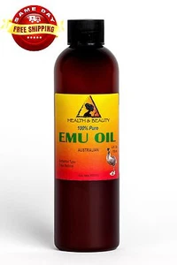 AUSTRALIAN EMU OIL ORGANIC TRIPLE REFINED by H&B Oils Center 100% PURE 4 OZ - Picture 1 of 12