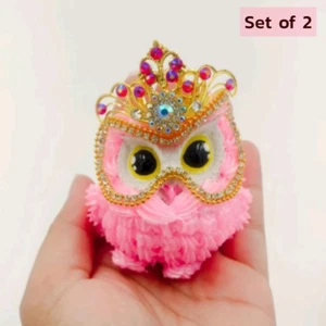 Amuleto tailandés mini adoración de búho a la diosa hindú Lakshmi adorno para el hogar hecho a mano - Imagen 1 de 11