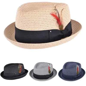 Sombrero para pastel de cerdo Maz Summer con corona de diamantes de paja - 3 colores - Imagen 1 de 15