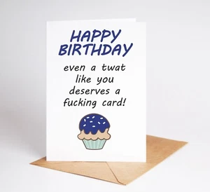 Divertida tarjeta de cumpleaños grosera esposo masculino mejor amigo hermano BC902 - Imagen 1 de 3