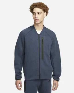 Nike Sportswear Tech Fleece Men's Bomber Jacket S/M/L/XL/2XL Obsidian Heather P1 - Picture 1 of 7