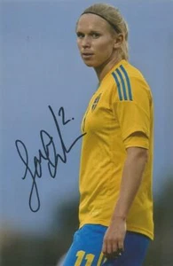 SWEDEN & CHELSEA LADIES* JONNA ANDERSSON SIGNED 6x4 ACTION PHOTO+COA - Picture 1 of 1
