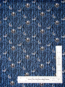 Halloween Fabric Spooky Night Moon Though Trees Linear Studio E Cotton Yard - Picture 1 of 1