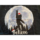 Bigfoot Weihnachten T-Shirt Größe Large Believe Big Foot Shirt - NEU