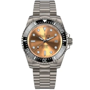 NEW Oceaneva Deep Marine Explorer II Titanium Limited Edition Watch Copper Dial - Picture 1 of 8