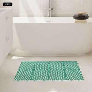 50 Interlocking Anti-Slip Deck Tiles for Outdoor and Indoor Use - Picture 1 of 16