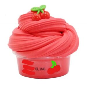 FLUFFY CLAY SLIME GIFT CHILDREN LEARNING RED PLASTICITY 100 gr / 4OZ NO POT new