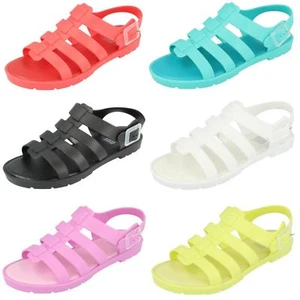 Ladies F0837 Peep-Toe Mule Flat Sandals in 6 Colours by Spot On | RRP £3.49 - Picture 1 of 33