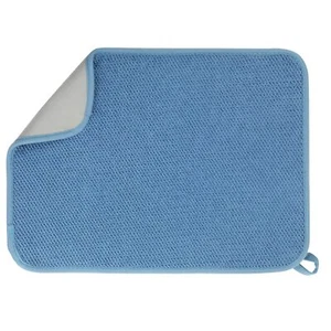 Microfiber Dish Drying Mat Super Absorbent Kitchen Dish Drying Pad Reversible... - Picture 1 of 7