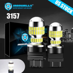 2x 3156 3157 LED Car Reverse Backup Light Lamp Fit for GMC Sierra 1500 1999-2013 - Foto 1 di 12