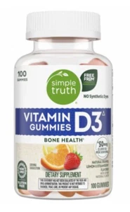 Simple Truth Vitamin D3 Gummies 100 Gummies - Picture 1 of 3