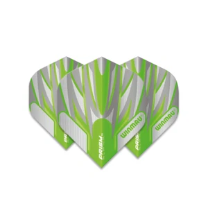 Winmau Prism Alpha Standard Dart Flight - Clear & Green - Picture 1 of 1