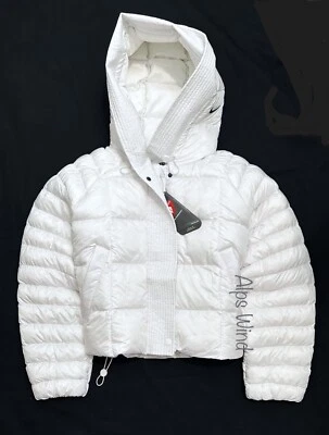New Nike Women Therma-Fit Swoosh Puffer Jacket White SZ-L, 50% Off MSRP - Image 1 of 4