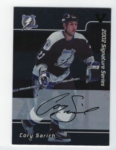 2015-16 ITG Final Vault Cory Sarich 2001-02 BAP Signature 