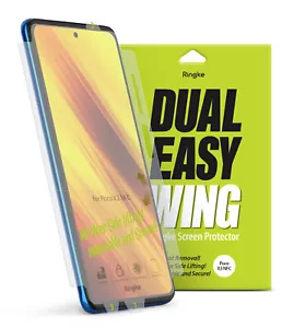 For Xiaomi Poco X3 NFC Screen Protector Ringke [Dual Easy Wing] Full Cover Film - Picture 1 of 12