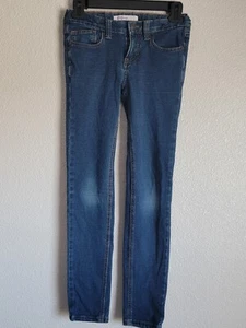 Vigoss Jeans Girls Size 12 Slim Straight Stretch Low Rise Denim Blue - Picture 1 of 12