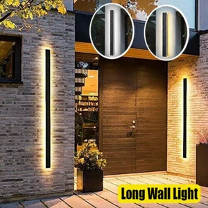 LED Modern Long Wall Sconce Waterproof Outdoor Home Lamp Light Sconce Exterior - Picture 1 of 25