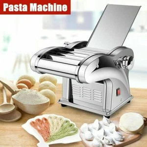 Electric Dough Roller Sheeter Noodle Pasta Maker Machine Stainless Steel - Picture 1 of 11