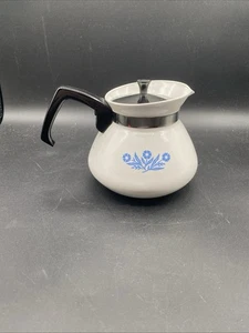¡Tetera de 6 tazas con tapa Corning Ware azul aciano vintage de los años 60 rara! - Imagen 1 de 7