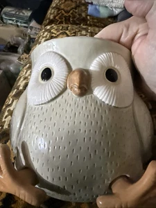 Fitz and Floyd Owl Cookie Jar  Ceramic Vintage 1970s Rare - Picture 1 of 24