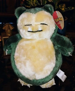 1999 Authentic Nintendo Pokemon Snorlax 9" Plush Doll Play by Play Fuzzy New (W - Picture 1 of 11