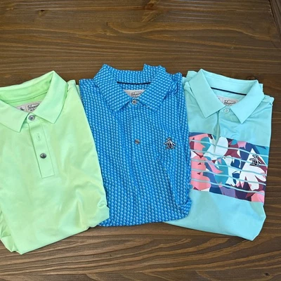 PENGUIN Polo Shirt MUNSINGWEAR Golf Men's Size Small Lot Of 3 - Image 1 of 4