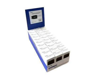 30x PW-20WCA-S, USB C+A Schnellladegeräte 20W, schwarz im DINIC Thekendisplay - Bild 1 von 4