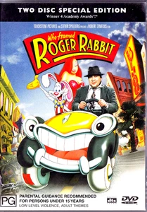 WHO FRAMED ROGER RABBIT DVD SLEEVE HAS WEAR AND TEAR - Picture 1 of 1