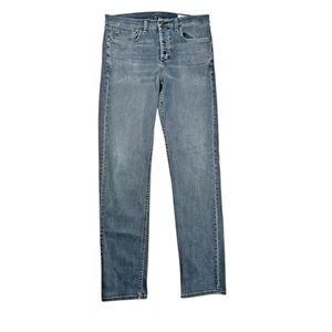 Pantalones de mezclilla Rag & Bone para hombre talla 34 calce 2 Minna ajustados botones mosca algodón 32" entrepierna - Imagen 1 de 11