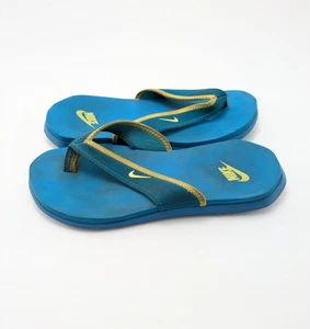 Sandalias chanclas RARAS para mujer Nike South Beach Celso azules sin cordones para piscina talla 8 - Imagen 1 de 7