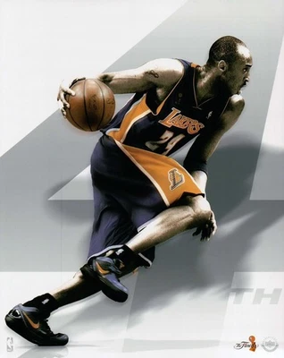 Kobe Bryant Unsigned 8X10 Photo Photograph White NBA Finals UDA Custom Design - Image 1 of 2