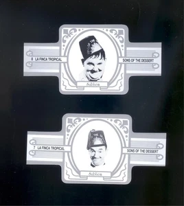 Bandas de cigarros de colección Laurel and Hardy clásicas Hollywood Tobacciana coleccionables C - Imagen 1 de 1