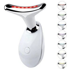 Face and Neck Massager,7 Color Multifunctional Facial Skin Care Tools, Led Fa... - Picture 1 of 7