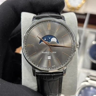 MAURICE LACROIX ELIROS EL1108-SS002-311-1 Men's Watch 40MM Quartz Grey Dial - Image 1 of 3