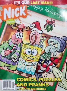Nick Magazine Last Issue! December January 2010 Nickelodeon Spongebob - Picture 1 of 2