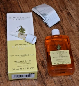 CRABTREE & EVELYN BNIB DISCONTINUED Hair Therapy Pre Shampoo Nutritive Oil 50ml - Picture 1 of 7