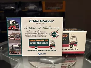 Atlas 1/76 Eddie Stobart Collection MAN L2000 4 Wheel Box Lorry Valarie Ann MIB - Picture 1 of 2