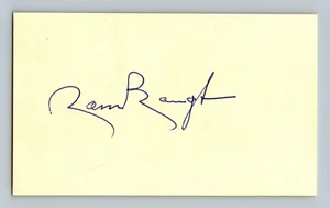 Sammy Baugh HOF AUTO Signed 3x5 Index Card Autograph Signature - Picture 1 of 2