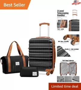 Luggage Set with TSA Lock Spinner Wheels - Includes Weekender Bag Toiletry Bag - Picture 1 of 9
