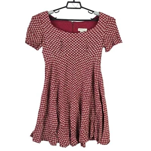 Womens Ann Taylor Red & White Polka Dot A-Line Dress Short Sleeve 100% Rayon 6 - Picture 1 of 8