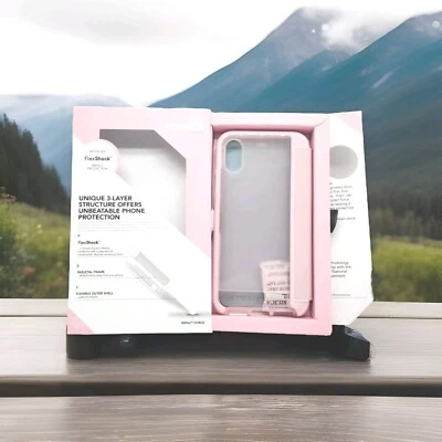 New Apple iPhone X & XS Tech21 Evo Wallet Case Card Slots Card Storage Rose $49. - Image 1 of 4