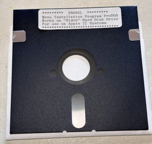 Prosel Menu Installation Program ProDOS Apple II IIe IIc Sider HDD 5.25” Floppy - Picture 1 of 3