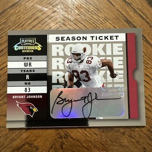 2003 Contenders "HAWAII 2004" embossed Autograph BRYANT JOHNSON #d 230/389 - Picture 1 of 2