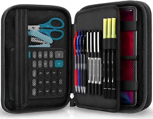 Big Capacity Storage Pouch Marker Pen Pencil Case Simple Stationery Bag Box Art - Picture 1 of 12