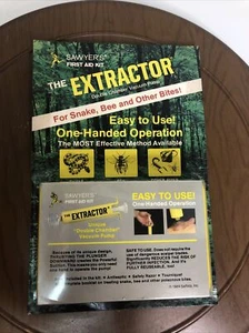 Sawyer's First Aid Extractor Pump Snake Bite and Sting Kit Vintage 1984 New NIP - Picture 1 of 2