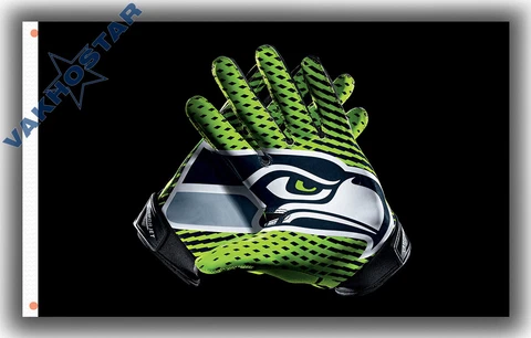 Seattle Seahawks Football Team Memorable Gloves Flag 90x150cm 3x5ft best Banner Cover