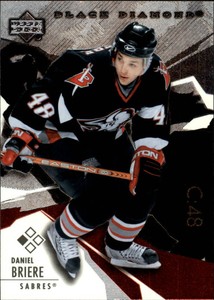 2003-04 Black Diamond Buffalo Sabres Hockey Card #38 Daniel Briere