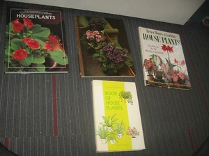 4 gardening books from the 90's illustrated successful House plants flower - Imagen 1 de 2